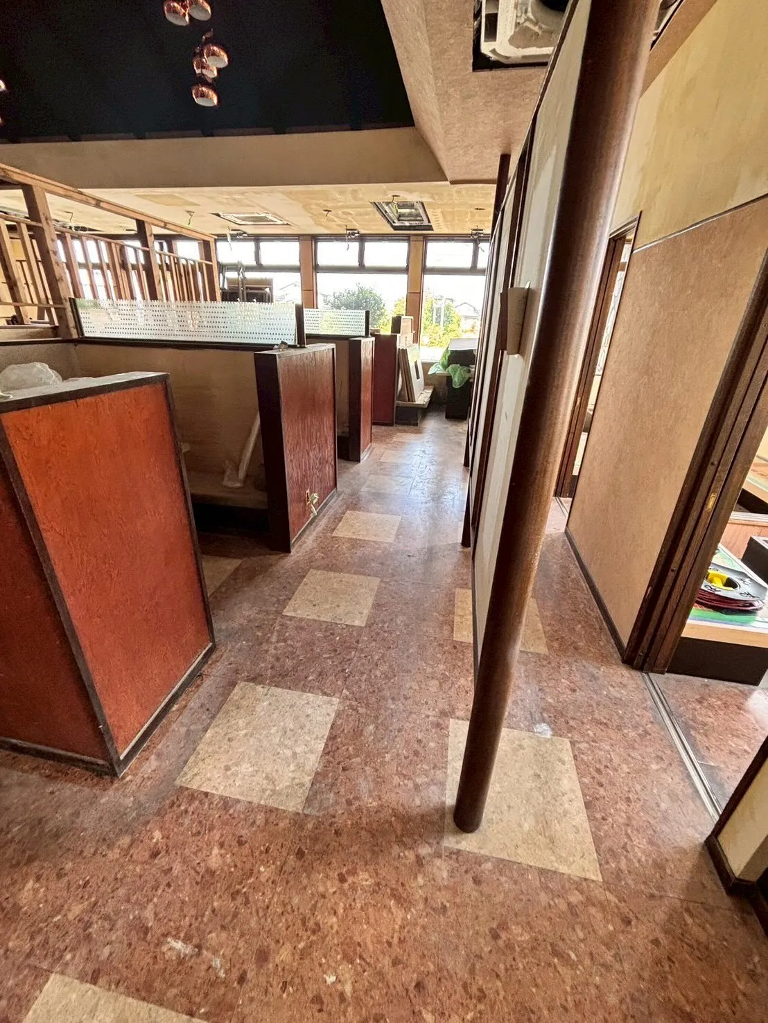 牛千 床、ソファー張替工事